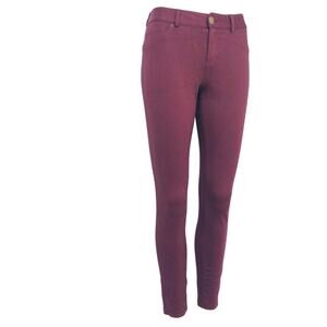 INC International Concepts Mahogany Jean Styling Jeggings Skinny Leg Zip Button